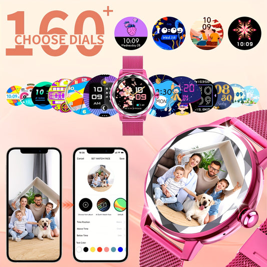 Montre connectée rose élégante pour femme - Topdecheztop.fr