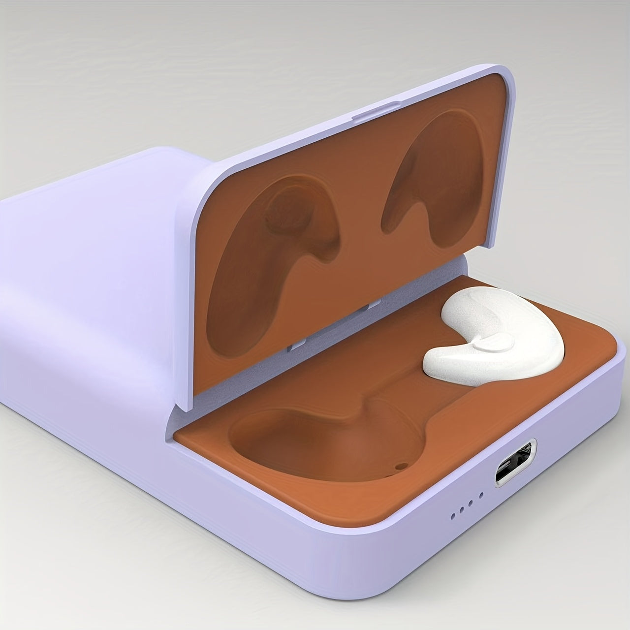 Chargeur magnétique portable et écouteurs 2-en-1 : batterie externe sans fil de 5 000 mAh avec écouteurs stéréo sans fil intégrés