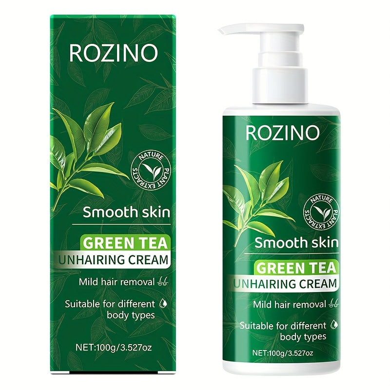 Découvrez notre crème dépilatoire au thé vert, une solution d'épilation douce et efficace pour tout le corps