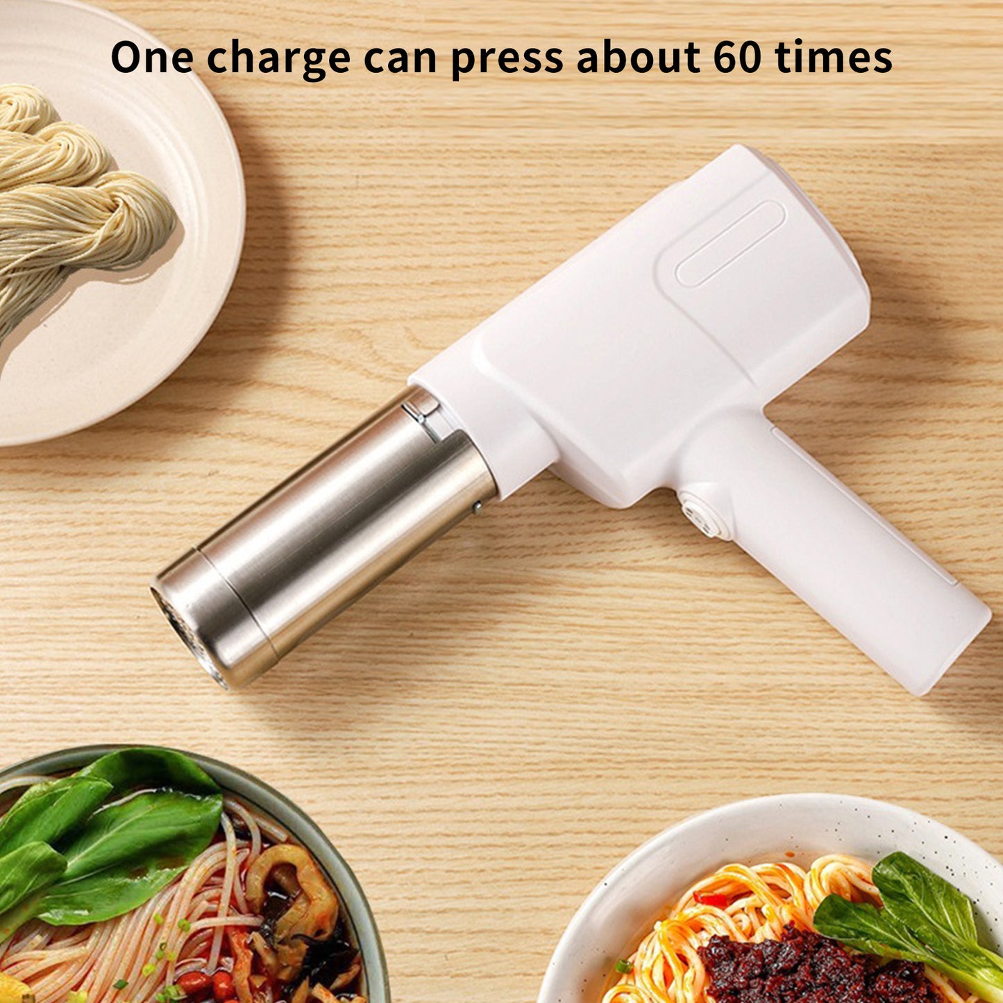 Presse à nouilles électrique sans fil, chargement USB