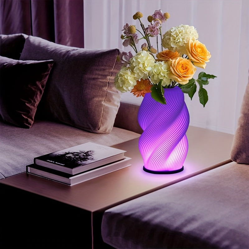 Lampe vase minimaliste moderne RVB, télécommandée, 16 couleurs