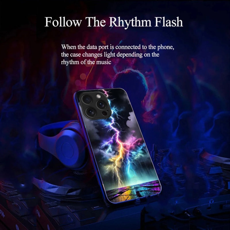 Étui de téléphone portable lumineux, IPHONE, REDMI