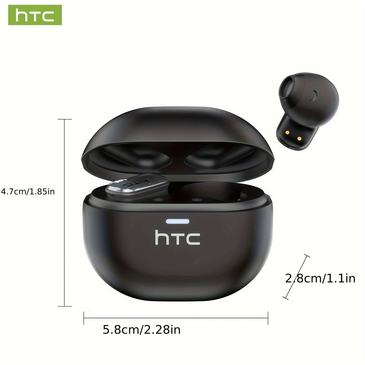 Écouteurs HTC NE16 BT V6.0 TWS Écouteurs intra-auriculaires sans fil