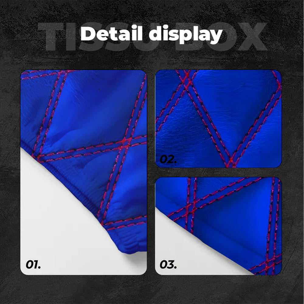 Lot de 2 housses d'appui-tête à motif diamant, matériau souple