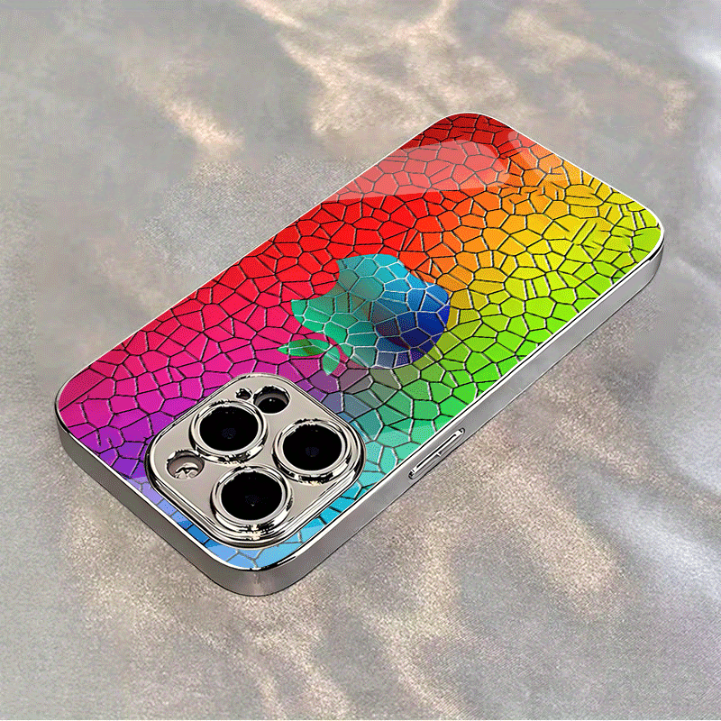 Coque en verre trempé haute définition, légère et tendance, IPHONE