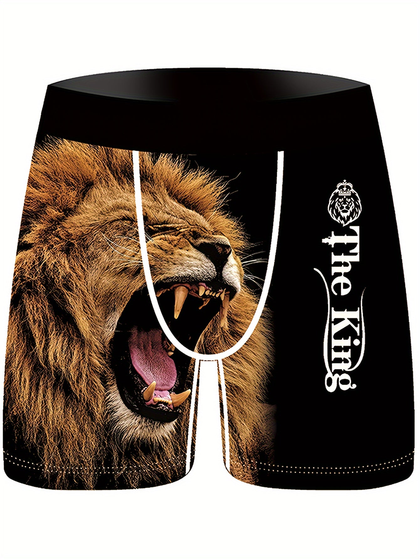 Lot de 3 boxers en fibre Ice Sliky pour homme – Imprimé lion