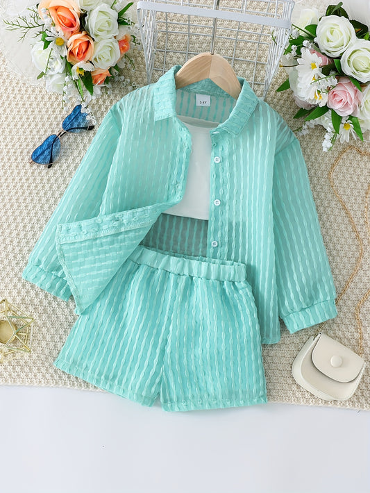 Ensemble trois pièces pour fille - Topdecheztop.fr