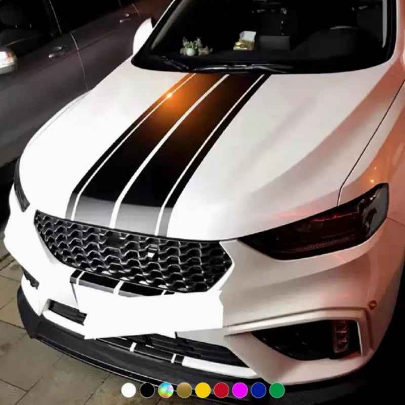 Universal 6-Stripes Fashion Car Sticker Parallel Lines Car Decals for SHELBY Mustang GT350 GT500 for