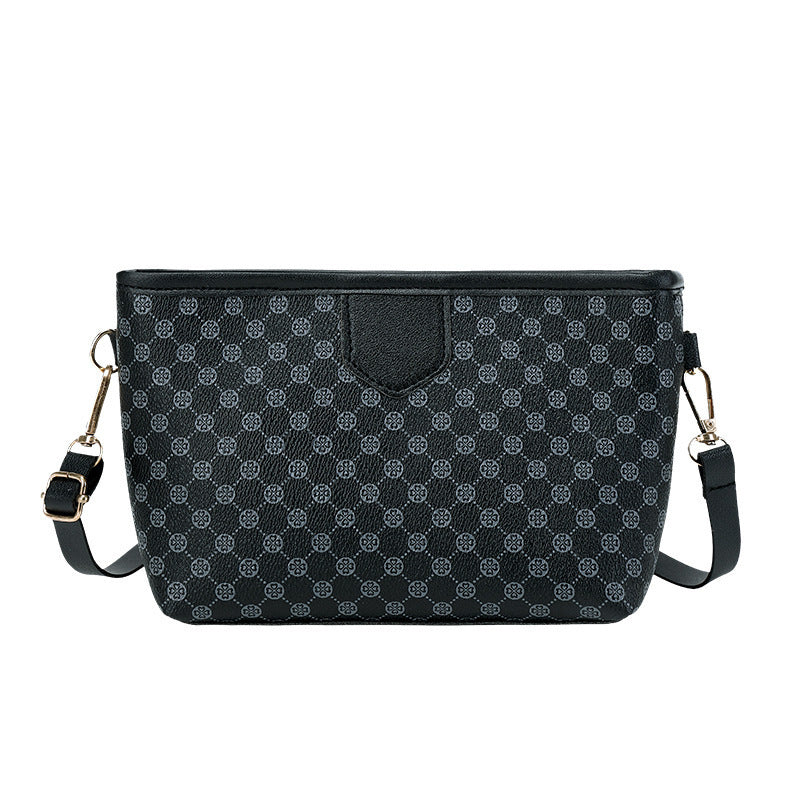 Petit sac carré à bandoulière de couleur contrastée