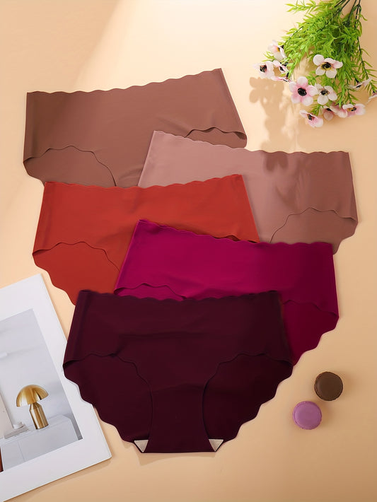 Lot de 5 sous-vêtements féminins Melard Style, confortables, sans coutures