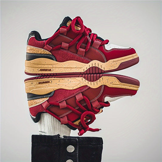 Women's Casual Lace Up Sneakers, Platform Soft Sole Walking Skate Shoes, Comfort Low-top Daily Footwear - Topdecheztop.fr