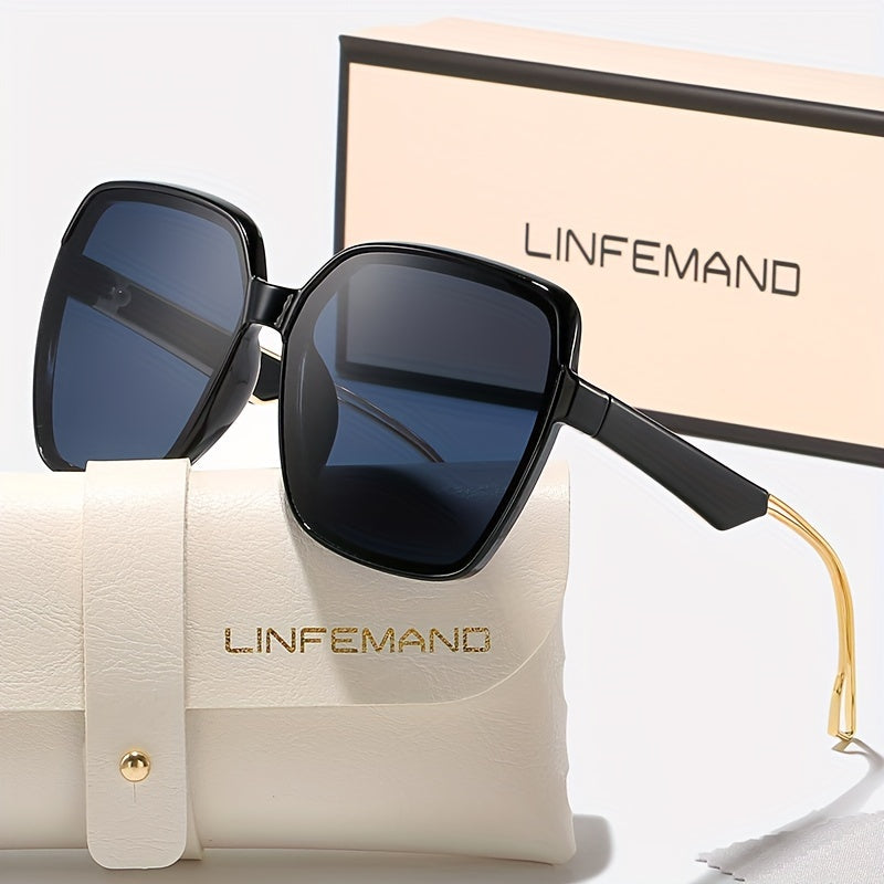 Lunettes polygonales surdimensionnées tendance pour femmes
