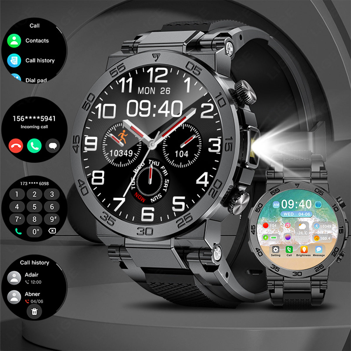 LIGE Nouvelle Montre Connectée Mode Homme Écran 3,89 cm