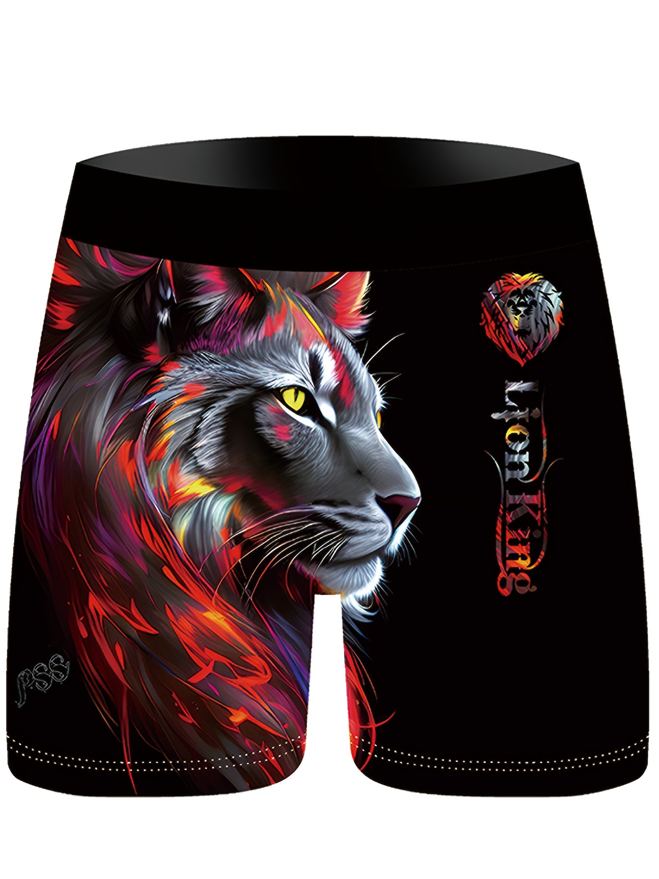 Lot de 3 boxers en fibre Ice Sliky pour homme – Imprimé lion