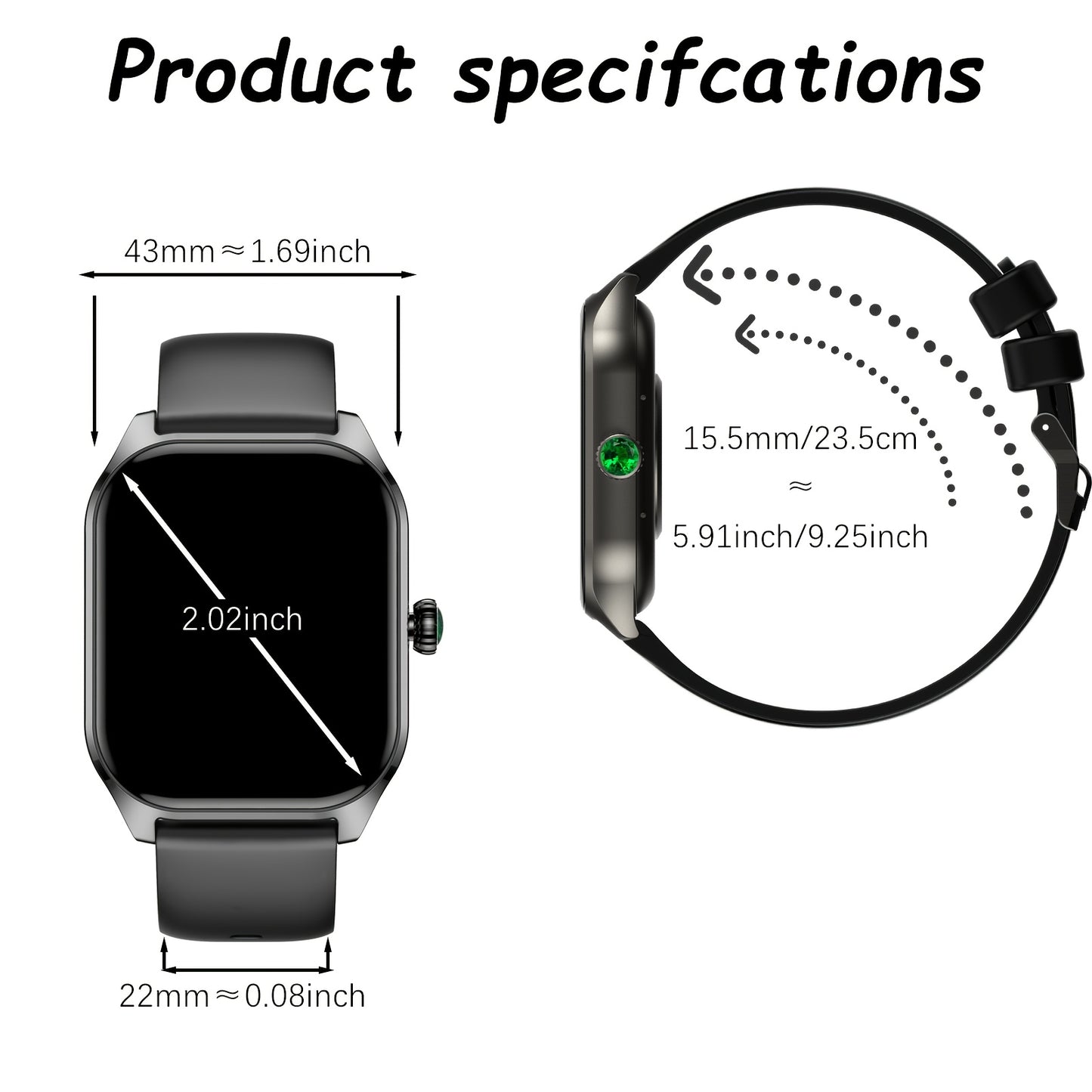 Montre connectée, grand écran