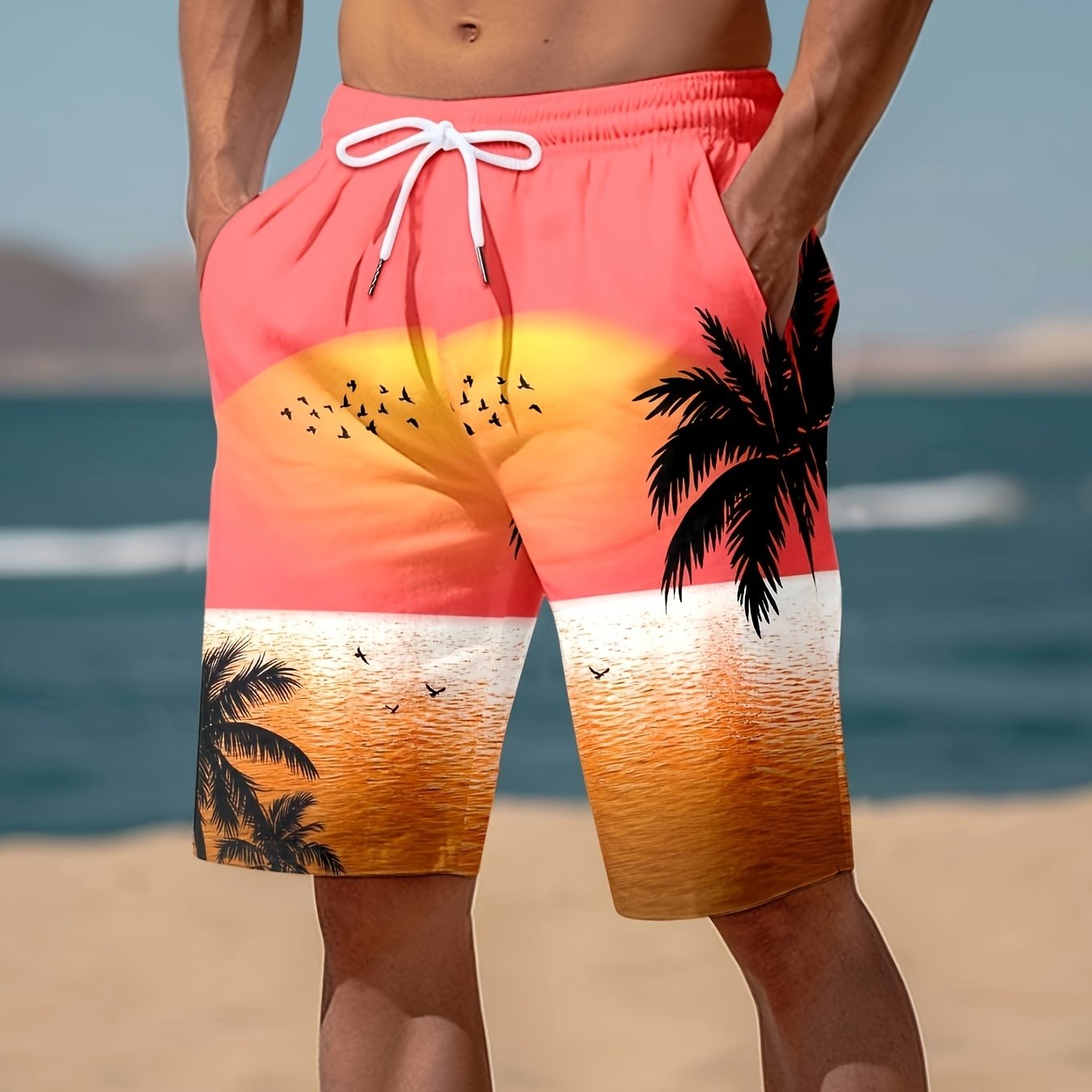 Short de sport hawaïen 3D - Topdecheztop.fr