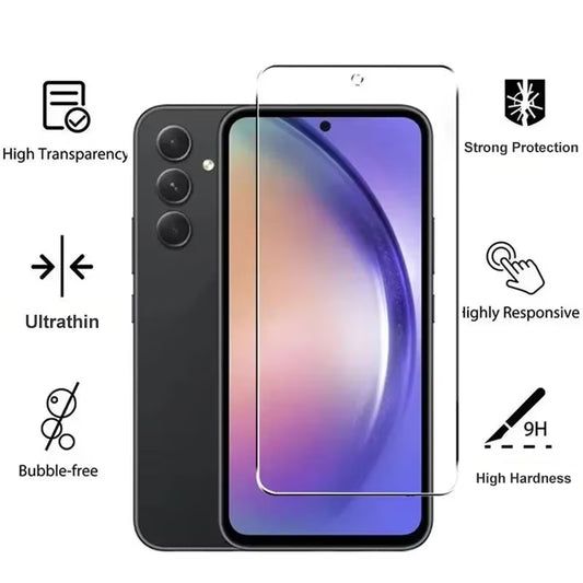 Lot de 5 protections d’écran HD en verre trempé pour Samsung Galaxy