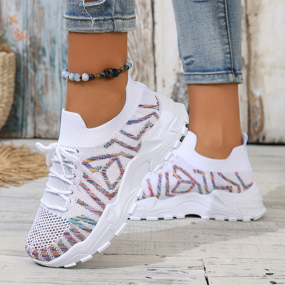 Baskets décontractées à lacets pour femme - Topdecheztop.fr