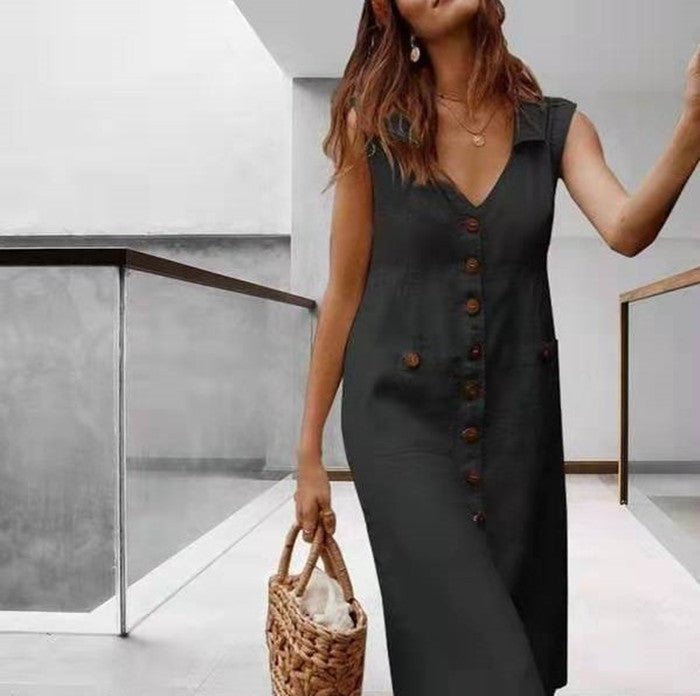 Robe à simple boutonnage - Topdecheztop.fr