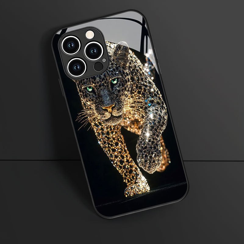 Une coque de téléphone en verre trempé élégante et haut de gamme, IPHONE