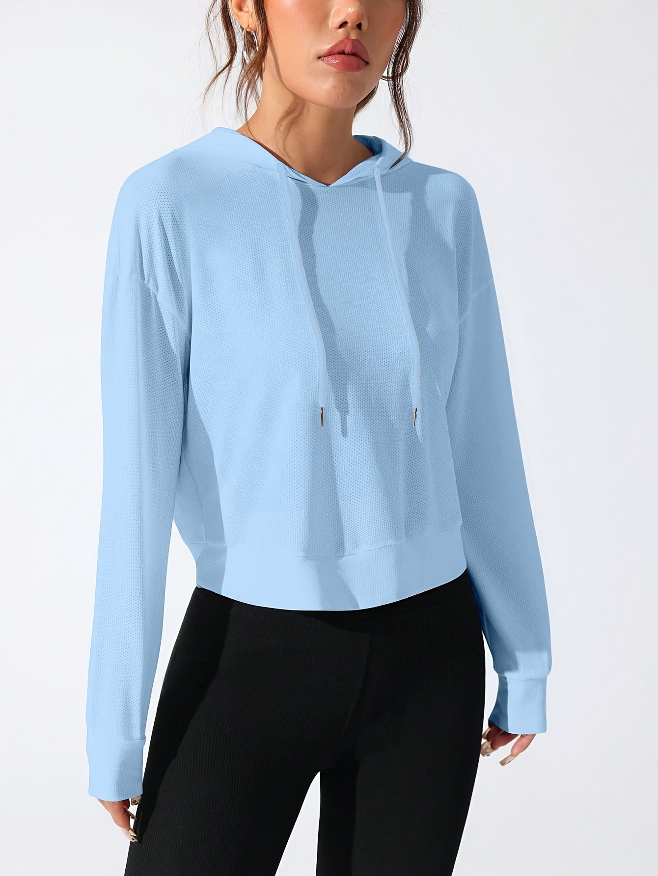 Sweat à capuche à manches longues pour femme - Topdecheztop.fr