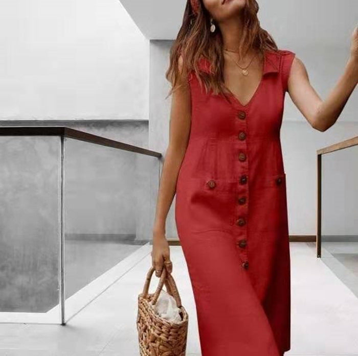 Robe à simple boutonnage - Topdecheztop.fr