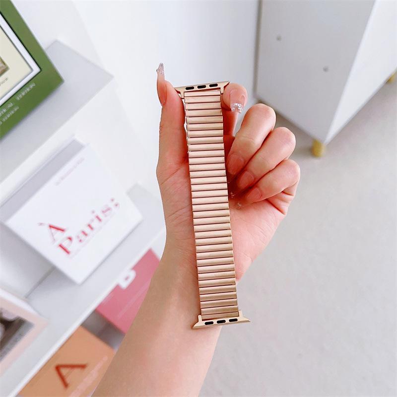 Bracelet de montre élastique en acier inoxydable