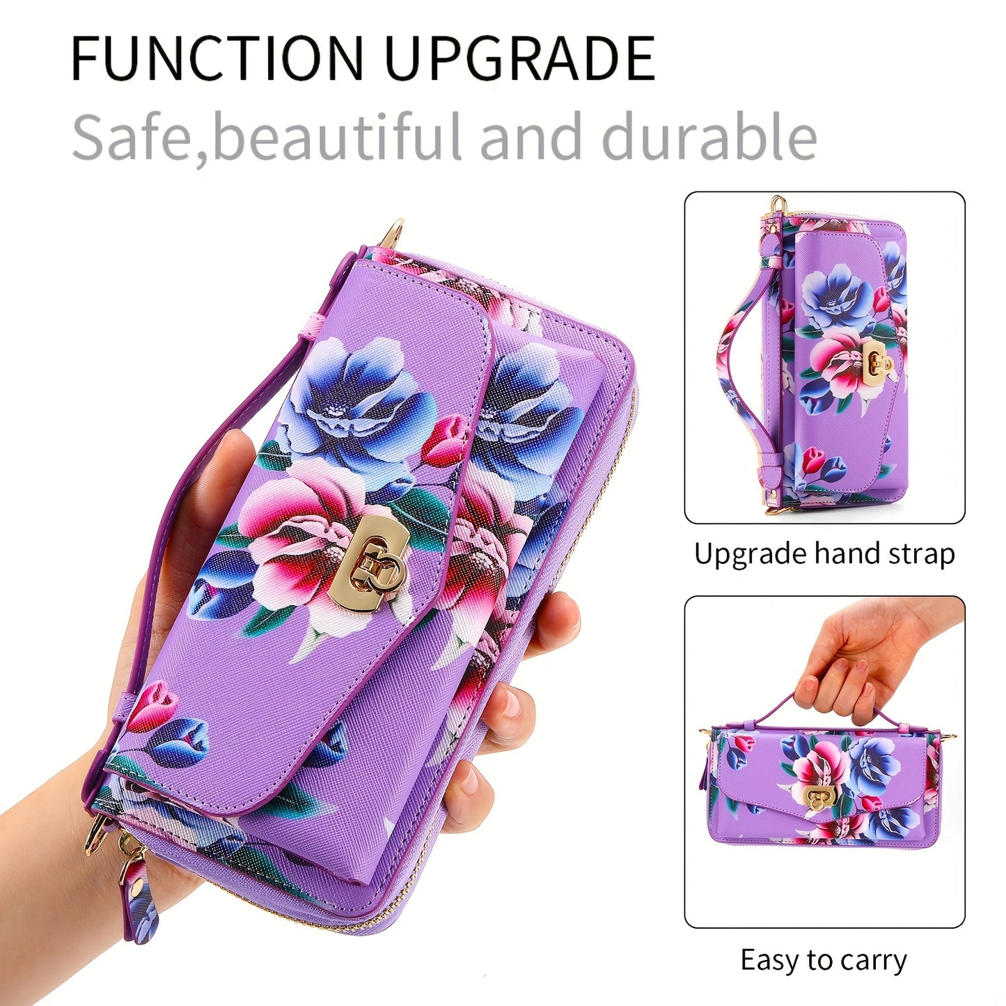 Étui pour téléphone portable à motif floral, UNIVERSELLE - Topdecheztop.fr