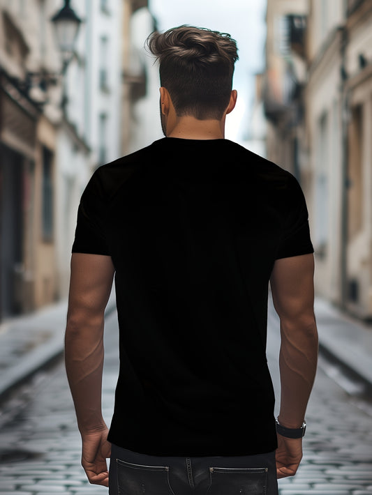 T-shirt homme en maille respirante avec imprimé cartes de poker 3D