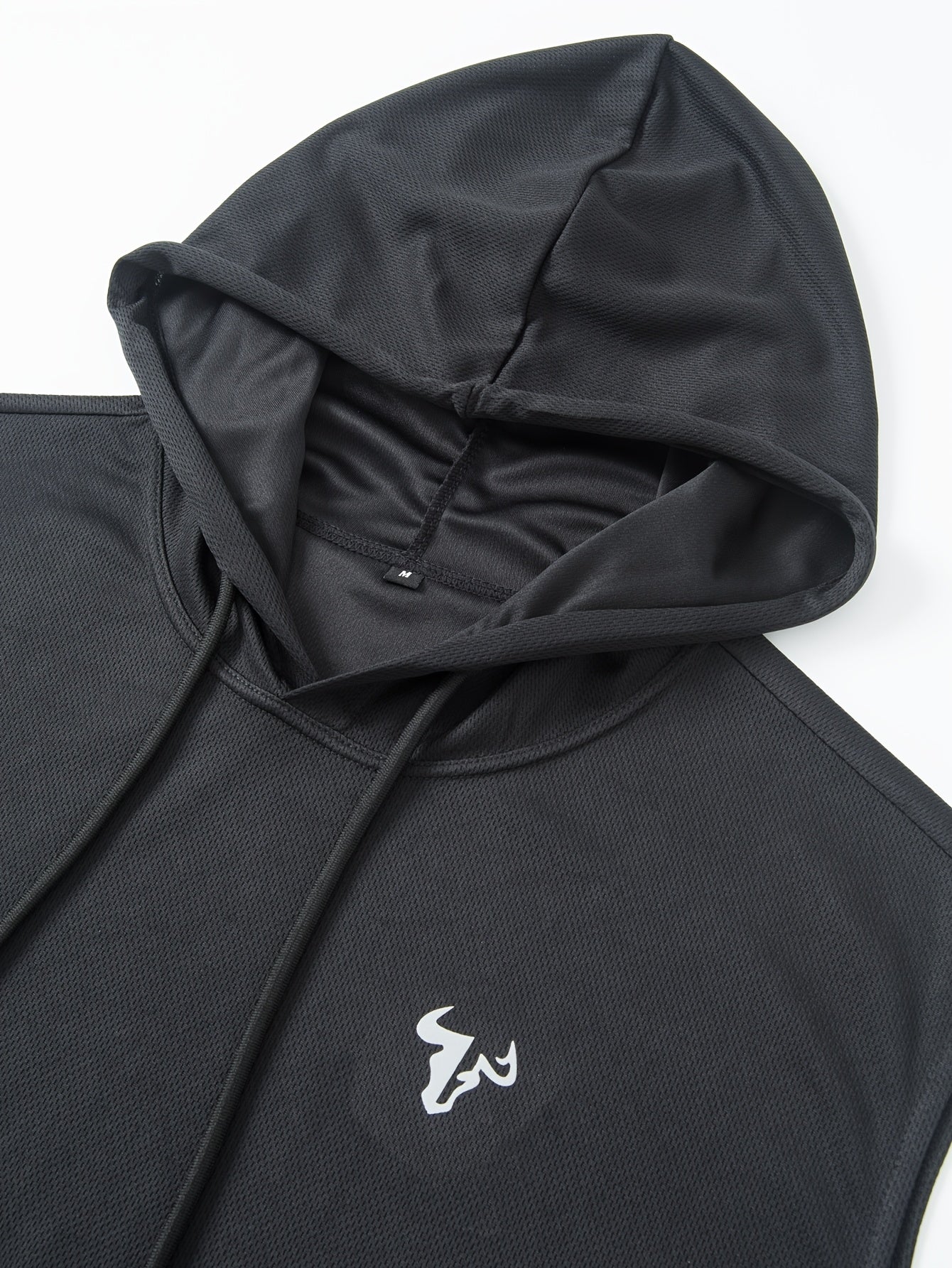 2pcs Men's Casual Sportswear Set, Drawstring Hooded Vest and Soft Comfortable Outdoor Pants, Polyester Knit Fabric - Cool, Breathable, Quick-Dry, Soft & Cozy Multifunctional Gym Wear for Daily Workouts, Running, Cycling, Fish - Topdecheztop.fr