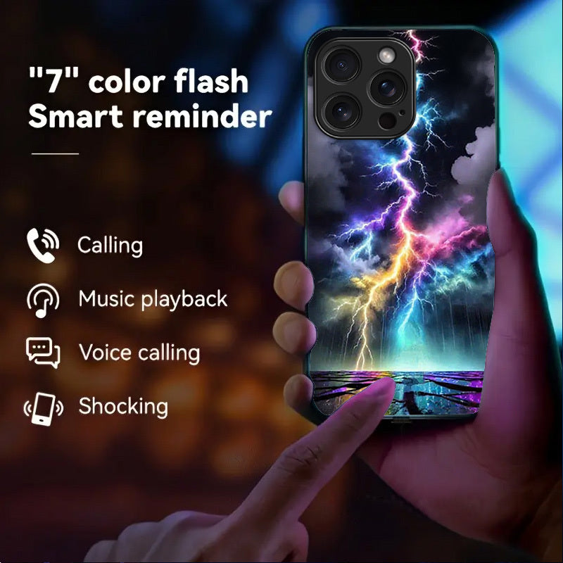 Étui de téléphone portable lumineux, IPHONE, REDMI