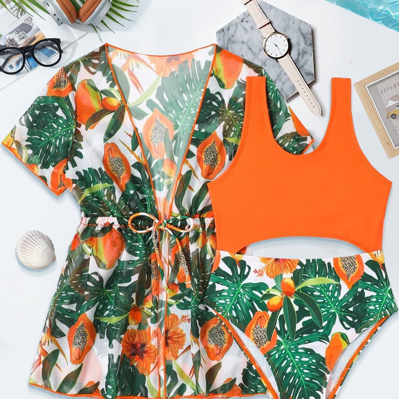 Ensemble de maillot de bain pour filles