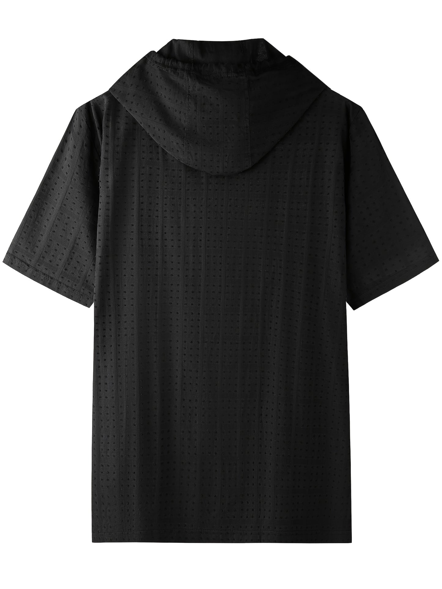 T-shirt à capuche zippé décontracté pour homme