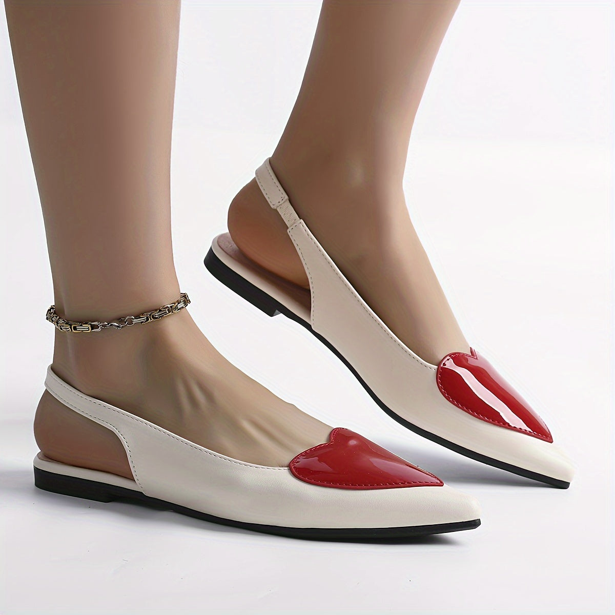 Sandales imprimé cœur pour femme - Topdecheztop.fr