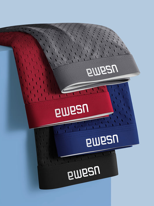 Lot de 4 sous-vêtements de couleur unie pour hommes - Topdecheztop.fr