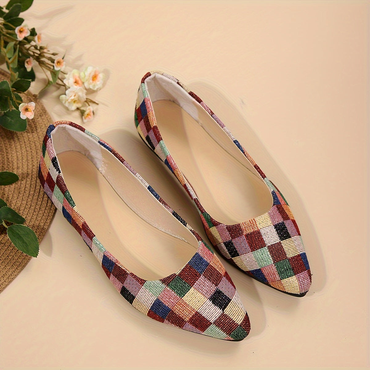 Chaussures plates , imprimé pour femme - Topdecheztop.fr