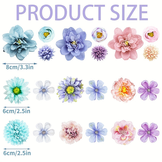 21 pinces à cheveux bohèmes - Accessoires pour cheveux hawaïens - Topdecheztop.fr