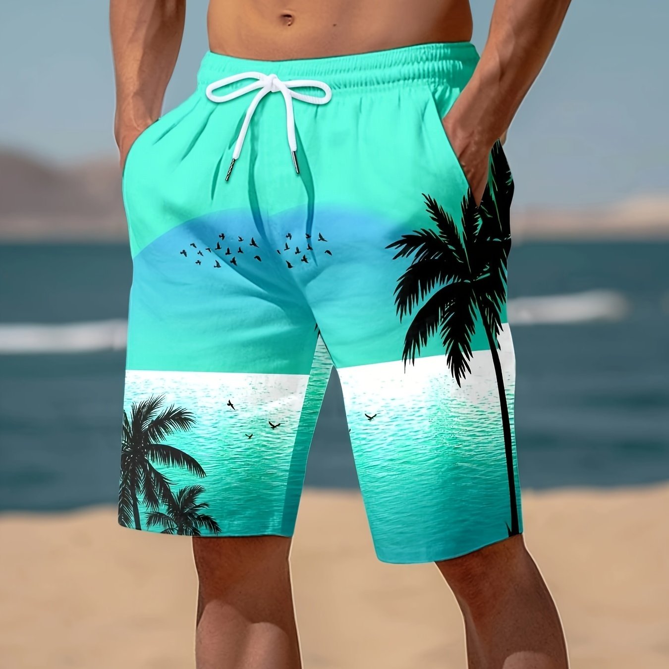 Short de sport hawaïen 3D - Topdecheztop.fr