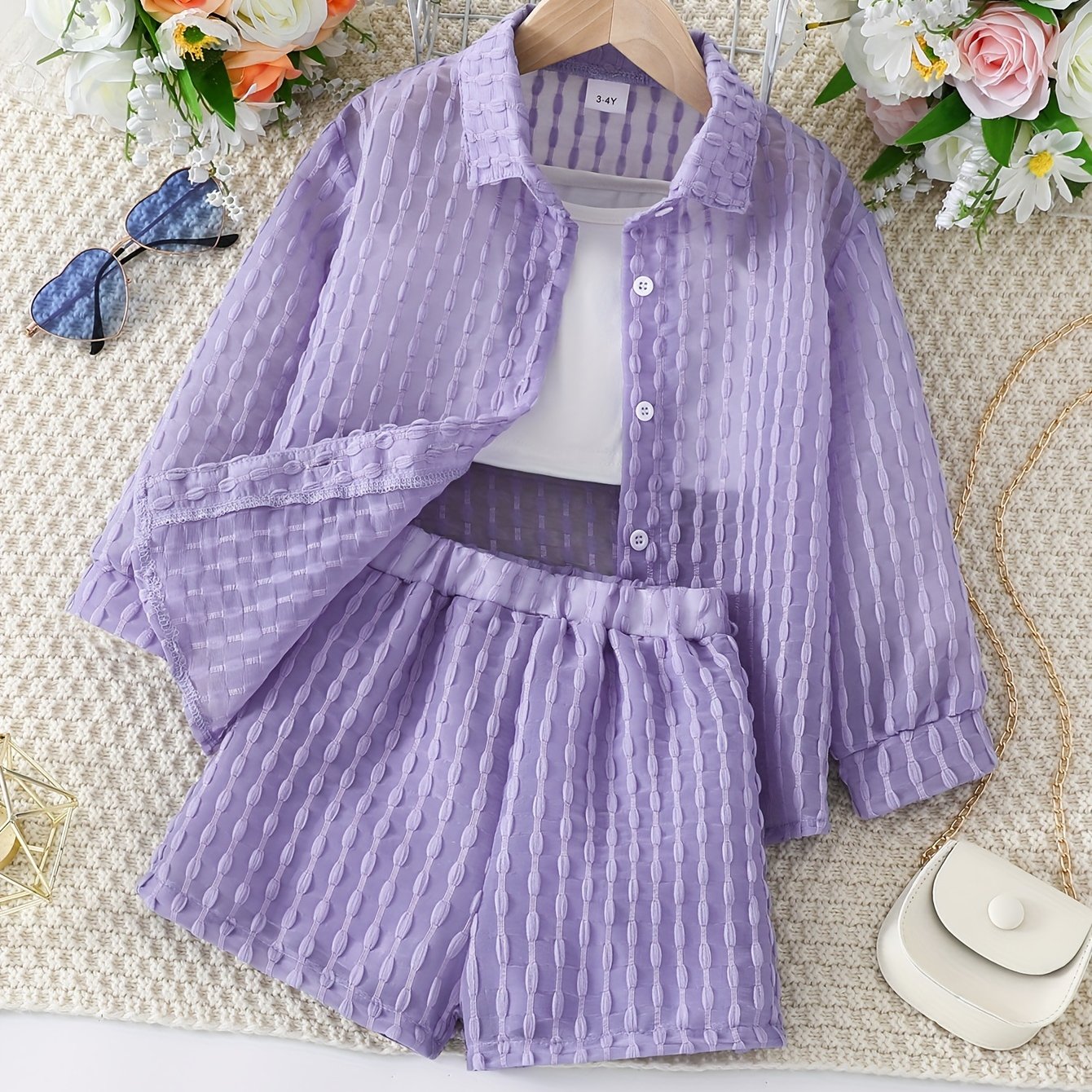 Ensemble trois pièces pour fille - Topdecheztop.fr