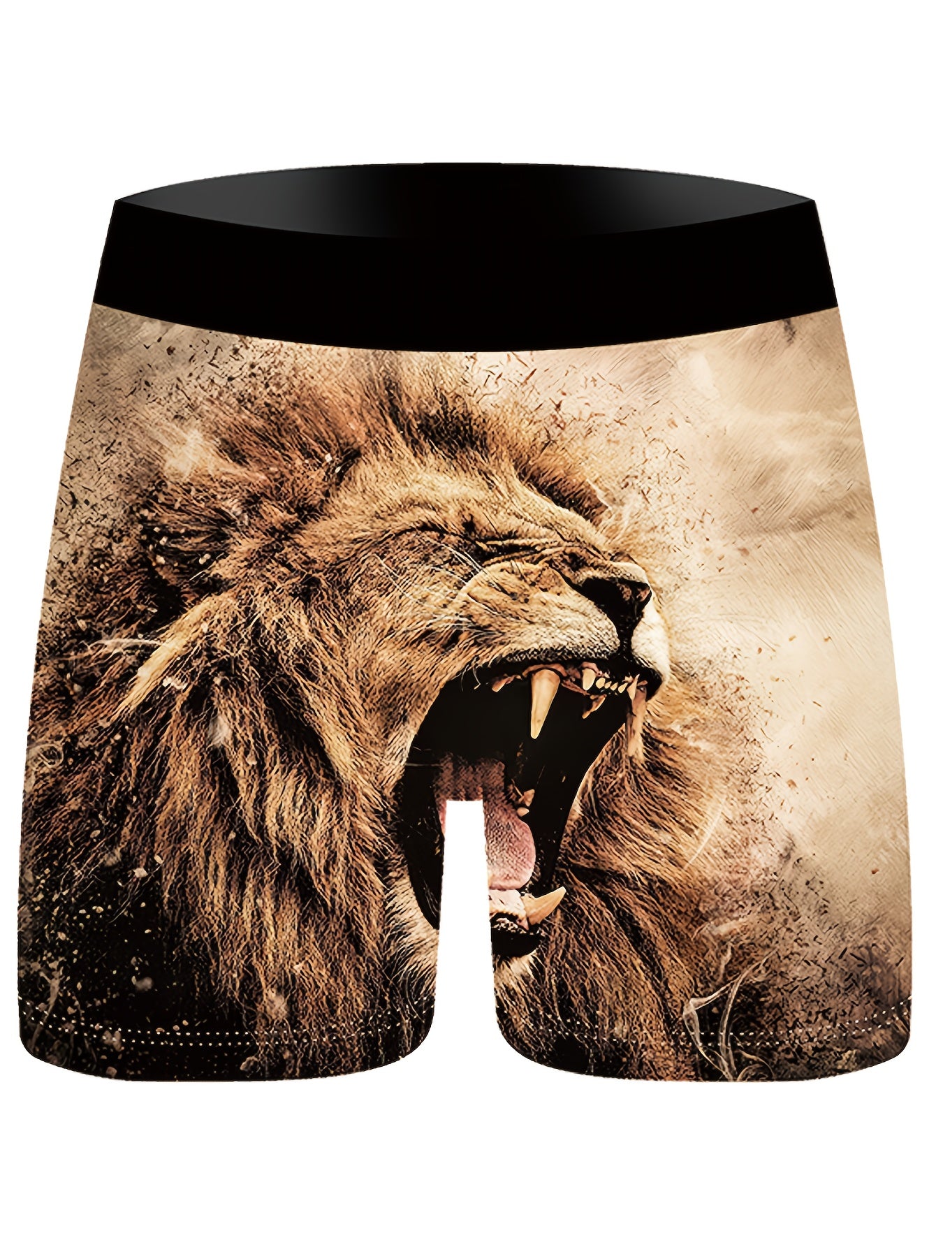 Lot de 3 boxers en fibre Ice Sliky pour homme – Imprimé lion