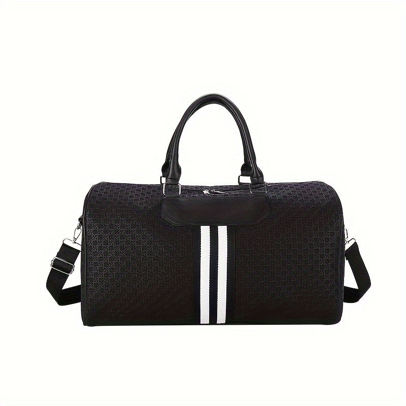 Sac de voyage élégant en PU grande capacité, sac fourre-tout multifonctionnel pour le week-end