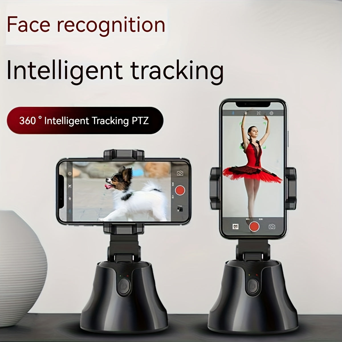 Selfie rotative à 360° avec suivi intelligent du visage et IA