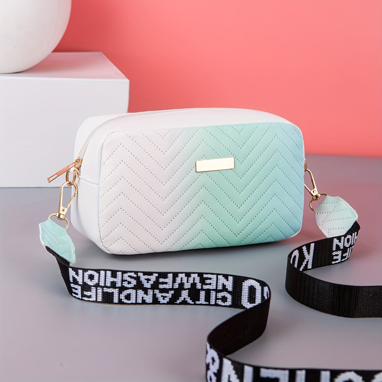Sac bandoulière matelassé dégradé tendance - Topdecheztop.fr