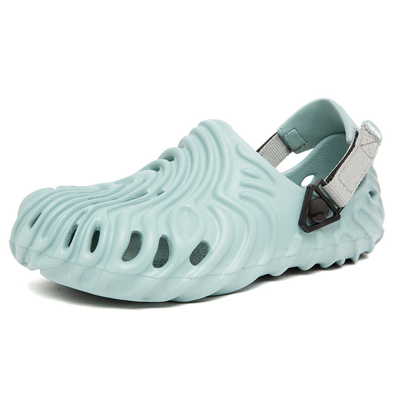 Pantoufles d'été décontractées pour hommes, style « shit feeling », à bout fermé