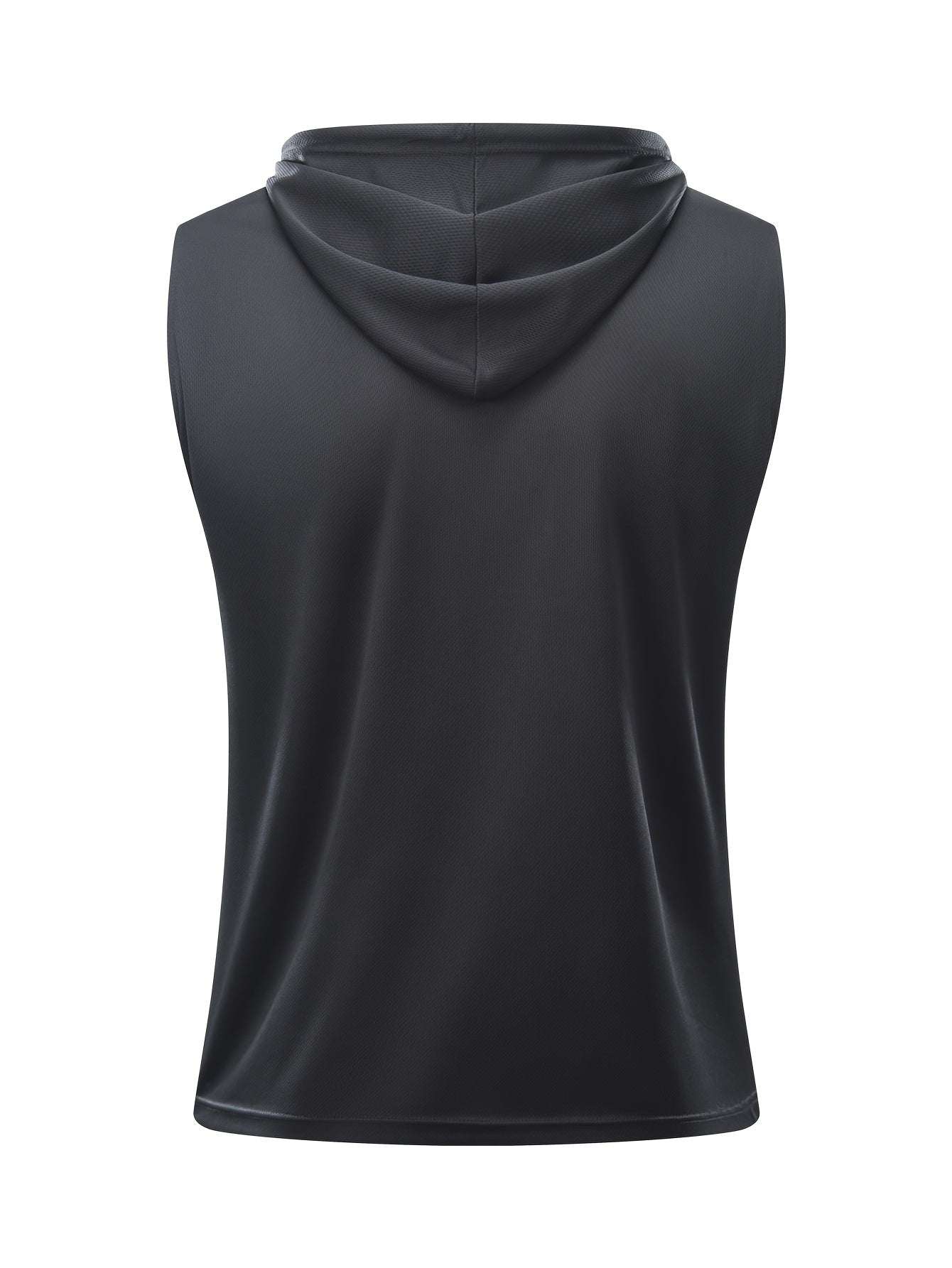 2pcs Men's Casual Sportswear Set, Drawstring Hooded Vest and Soft Comfortable Outdoor Pants, Polyester Knit Fabric - Cool, Breathable, Quick-Dry, Soft & Cozy Multifunctional Gym Wear for Daily Workouts, Running, Cycling, Fish - Topdecheztop.fr