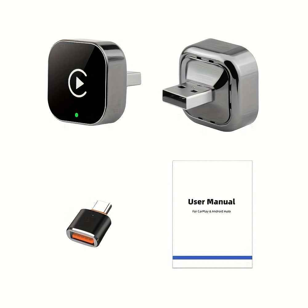 Adaptateur sans fil 2 en 1 CarPlay et Android Auto - Connexion automatique