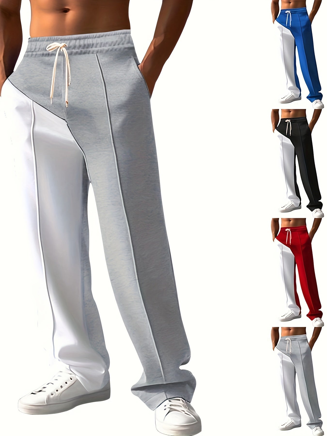 Pantalon polyvalent respirant à cordon de serrage pour homme