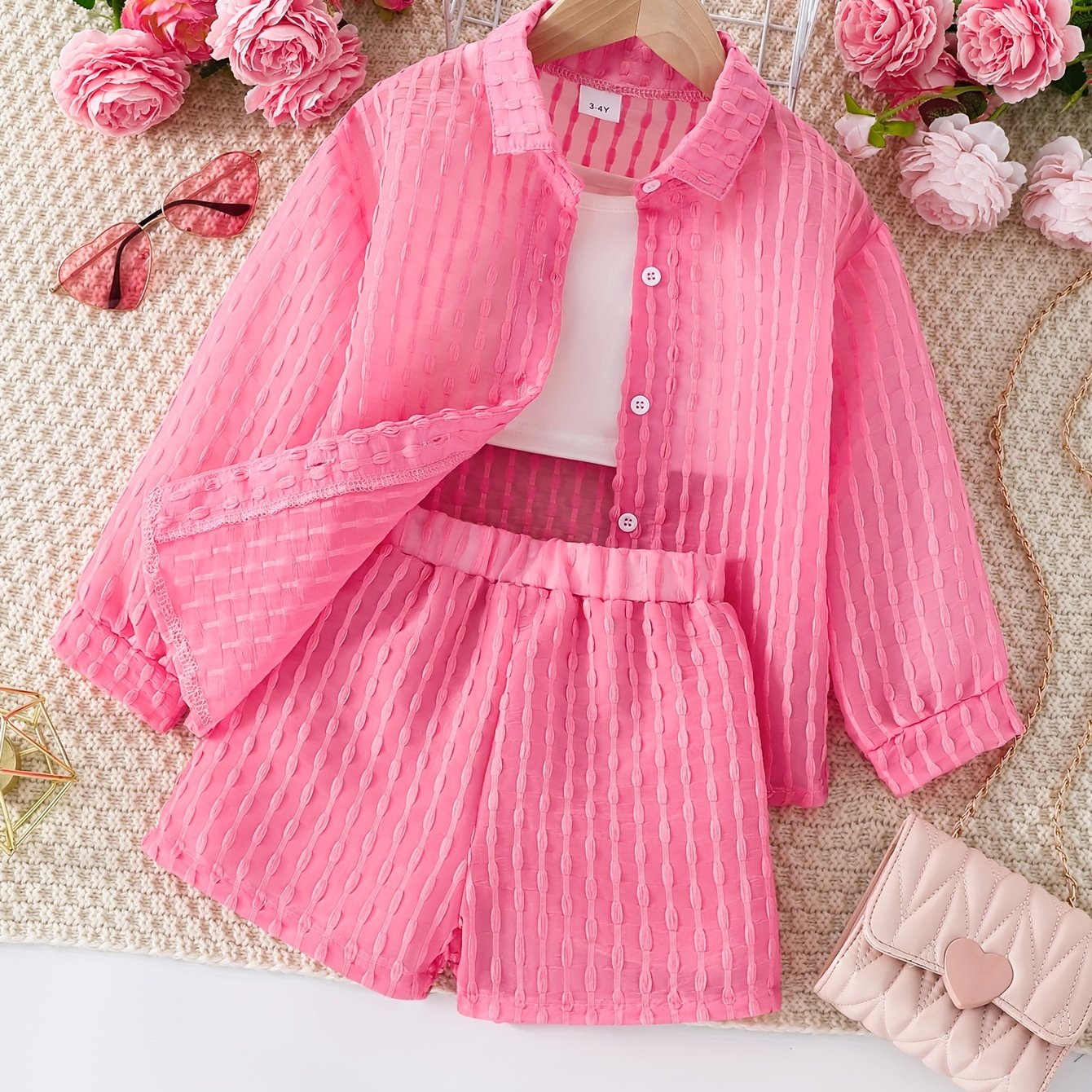 Ensemble trois pièces pour fille - Topdecheztop.fr