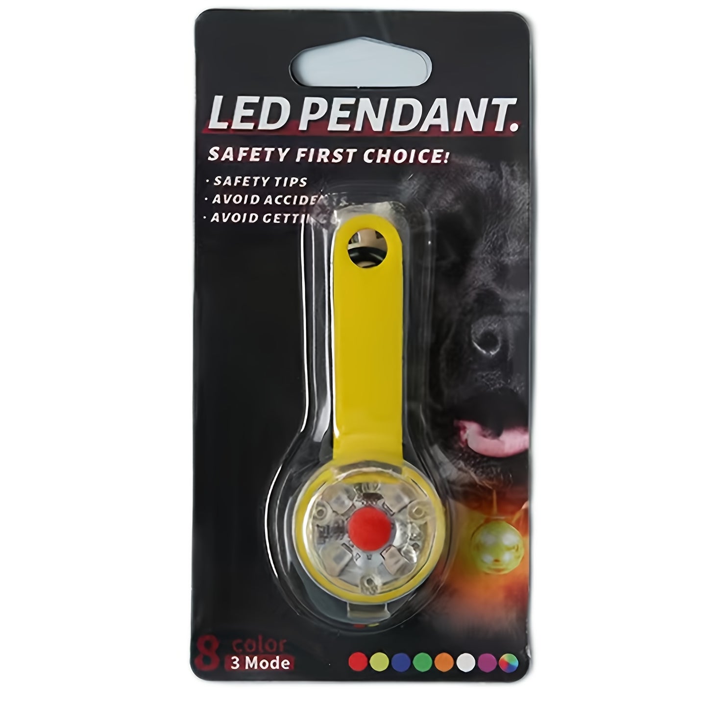 Pendentif rechargeable pour collier pour animal de compagnie (1 pièce)