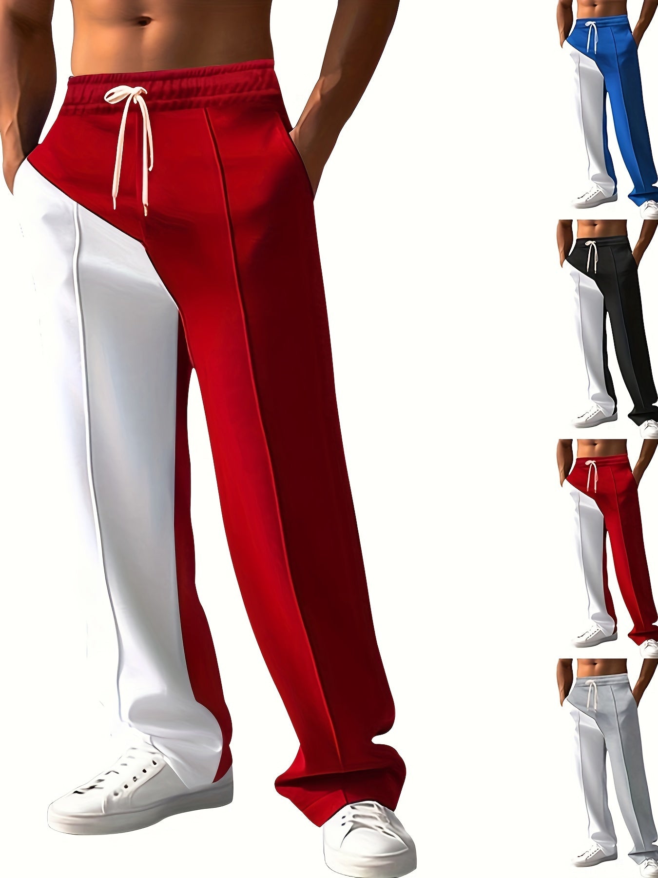 Pantalon polyvalent respirant à cordon de serrage pour homme